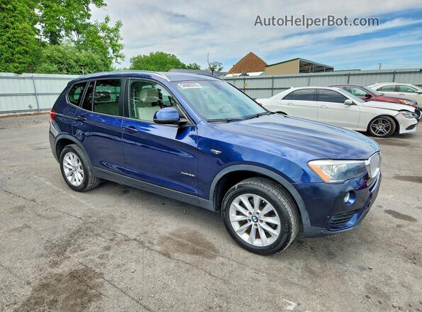 5UXWX9C51H0D96504 2017 BMW X3 Blue 
