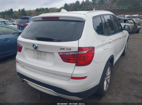 5UXWX9C52H0D97600 2017 BMW X3 White Задня права чверть