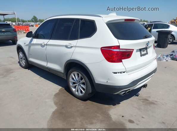 5UXWX9C53H0T07240 2017 BMW X3 Белый Задняя левая четверть