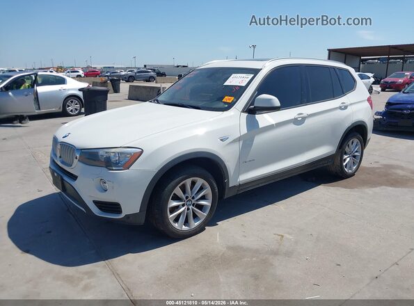 5UXWX9C53H0T07240 2017 BMW X3 Белый Передняя левая четверть