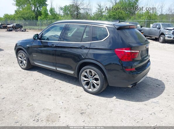 5UXWX9C54H0T14343 2017 BMW X3 Черный Задняя левая четверть