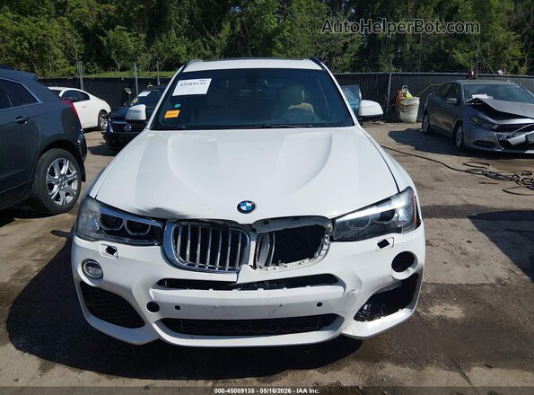 5UXWX9C55H0D99079 2017 BMW X3 White Սարքավորումների վահանակի տեսք