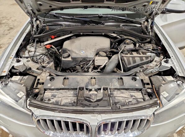 5UXWX9C55H0T05764 2017 BMW X3 Silver Vista del compartimento del motor