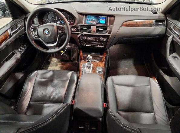 5UXWX9C55H0T05764 2017 BMW X3 Silver Vista del salpicadero