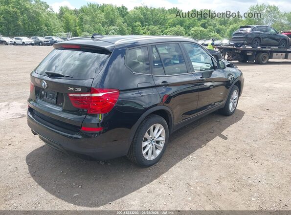 5UXWX9C57G0D71282 2016 BMW X3 Black Задня права чверть
