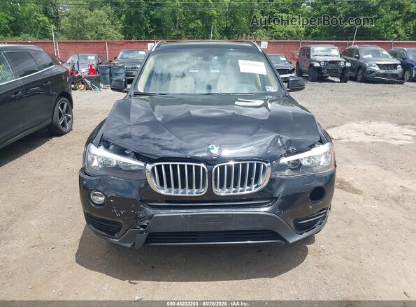 5UXWX9C57G0D71282 2016 BMW X3 Black Вид щитка приладів