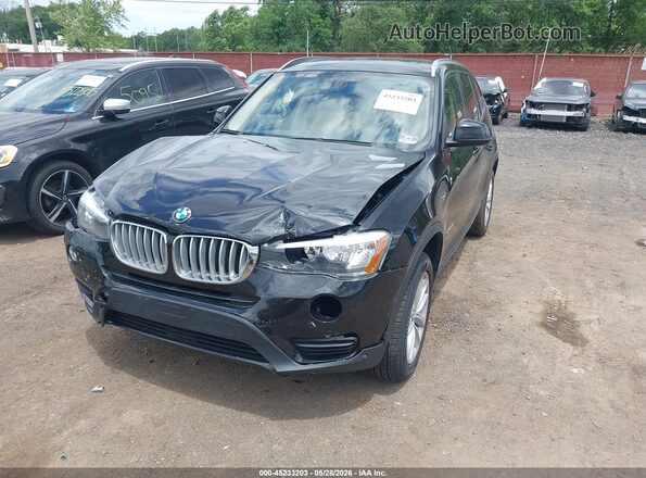 5UXWX9C57G0D71282 2016 BMW X3 Black Вид спереду