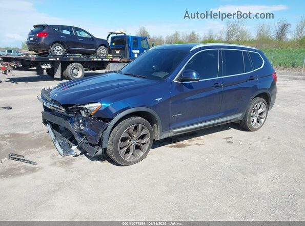5UXWX9C57H0T05944 2017 BMW X3 Blue 