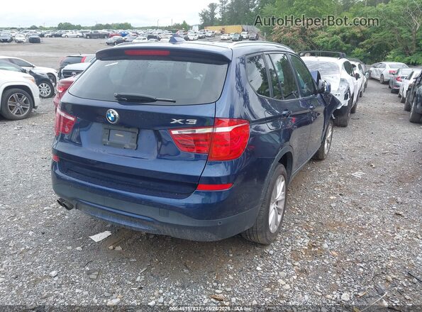 5UXWX9C59G0D86575 2016 BMW X3 Dark Blue Задня права чверть