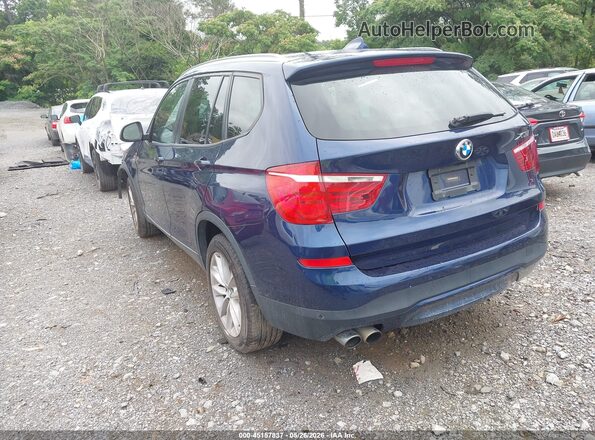 5UXWX9C59G0D86575 2016 BMW X3 Dark Blue Задня ліва чверть