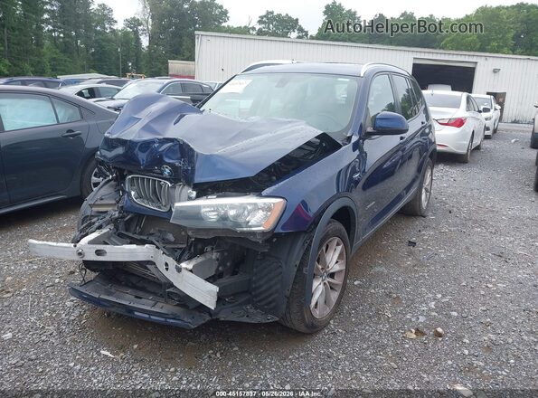 5UXWX9C59G0D86575 2016 BMW X3 Dark Blue Передня ліва чверть