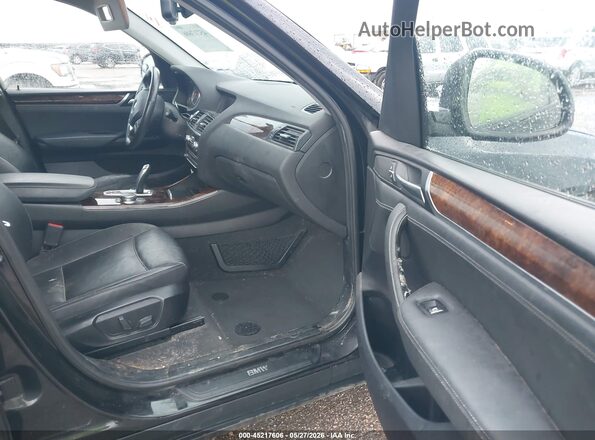 5UXWX9C59H0T00437 2017 BMW X3 Black წინა სალონის ხედი