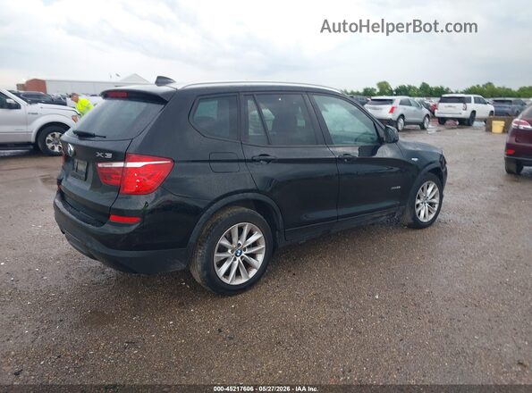 5UXWX9C59H0T00437 2017 BMW X3 Black უკანა მარჯვენა
