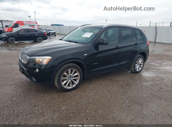 5UXWX9C59H0T00437 2017 BMW X3 Black წინა მარცხენა ხედი სამი მეოთხედიდან