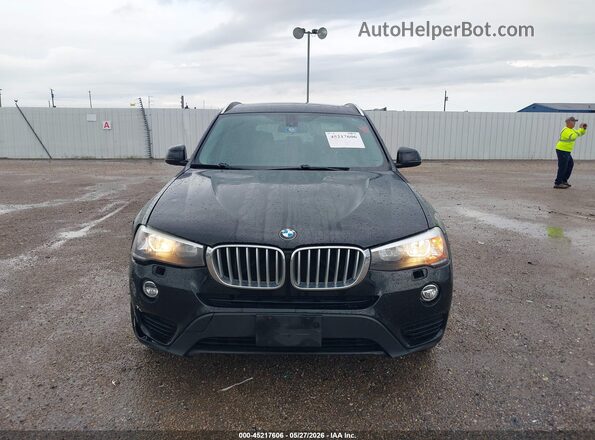 5UXWX9C59H0T00437 2017 BMW X3 Black ხელსაწყოთა პანელის ხედი