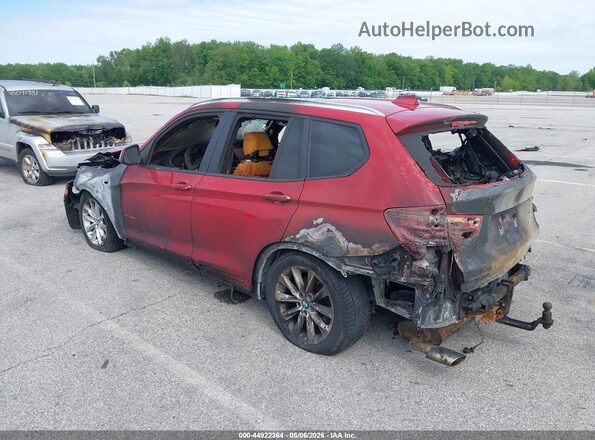 5UXWY3C5XG0N86727 2016 BMW X3 Red Rear left