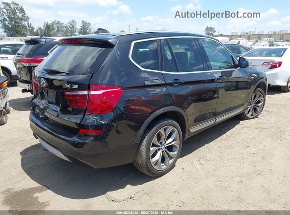 5UXWZ7C30H0V87602 2017 BMW X3 Black Հետևի աջ