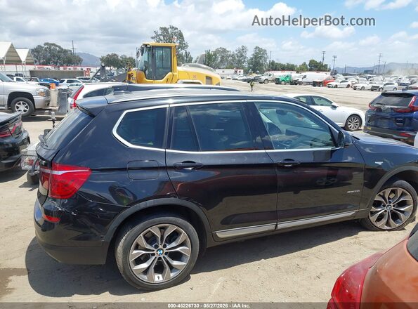 5UXWZ7C30H0V87602 2017 BMW X3 Black Սալոնի հետևի տեսք