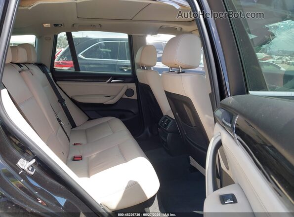 5UXWZ7C30H0V87602 2017 BMW X3 Black VIN կոդի պիտակի տեսք