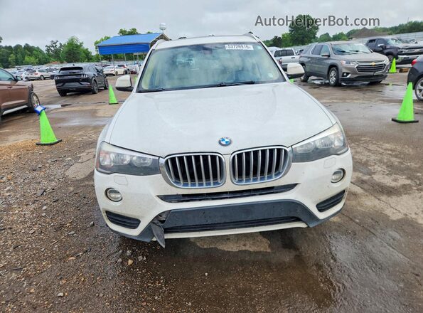 5UXWZ7C34H0X39851 2017 BMW X3 White Widok z przodu