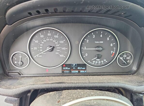 5UXWZ7C34H0X39851 2017 BMW X3 White Widok zestawu wskaźników