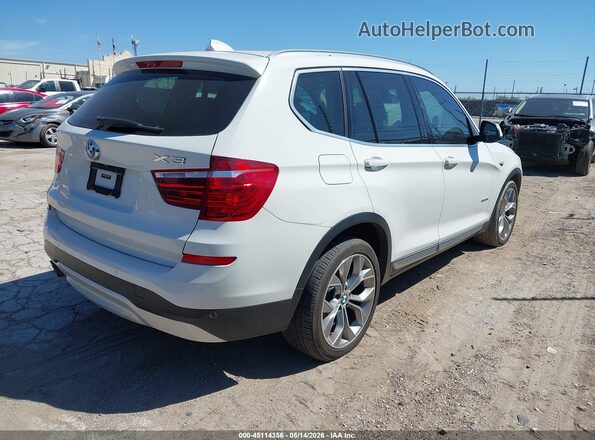 5UXWZ7C36H0V92707 2017 BMW X3 White Հետևի աջ