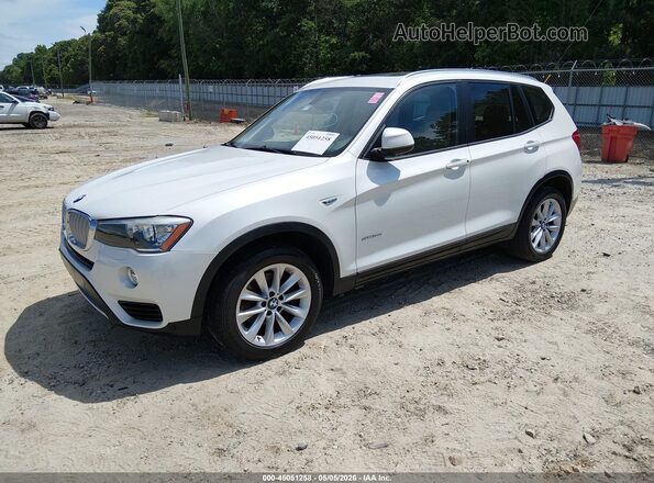 5UXWZ7C39H0X42082 2017 BMW X3 White 