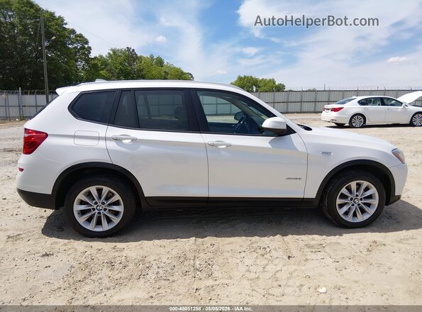 5UXWZ7C39H0X42082 2017 BMW X3 White 