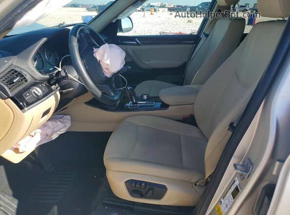 5UXWZ7C51H0V84855 2017 BMW X3 Gray Widok wnętrza z przodu