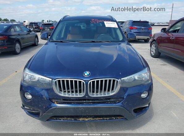 5UXWZ7C52G0R32886 2016 BMW X3 Blue Vista del cuadro de instrumentos
