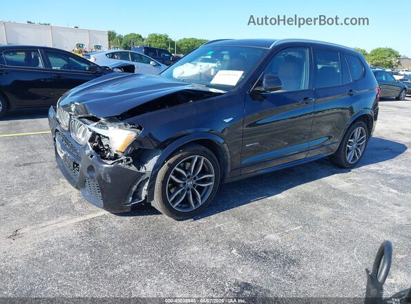 5UXWZ7C57G0R32236 2016 BMW X3 Black Przód lewy
