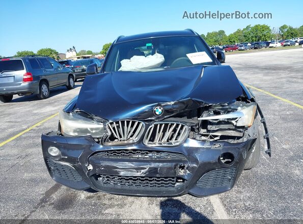5UXWZ7C57G0R32236 2016 BMW X3 Black Widok zestawu wskaźników