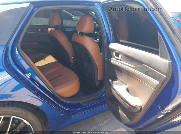 5XXG44J89RG228363 2024 KIA K5 Blue Widok naklejki z numerem VIN