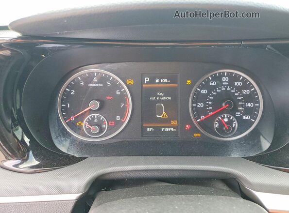 5XXG64J27RG233986 2024 KIA K5 Gray Вид щитка приладів