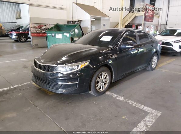 5XXGT4L35JG235089 2018 KIA OPTIMA Черный Передняя левая четверть