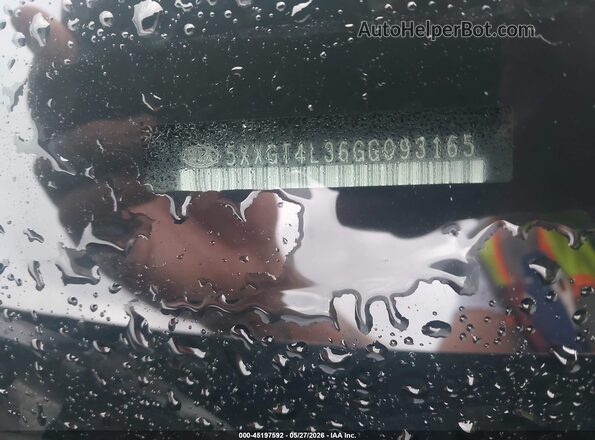 5XXGT4L36GG093165 2016 KIA OPTIMA Black Շարժիչի բաժամունքի տեսք