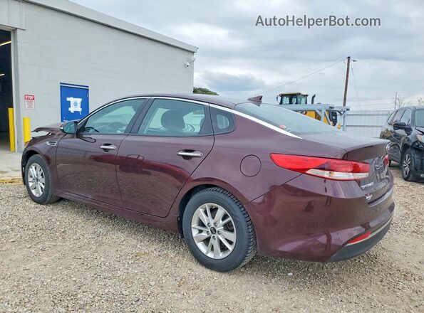 5XXGT4L37JG191953 2018 KIA OPTIMA Maroon 
