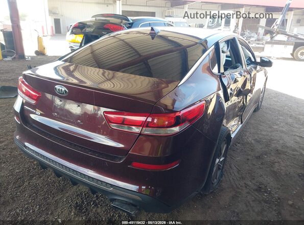 5XXGT4L38LG392084 2020 KIA OPTIMA Бордовый Задняя правая четверть