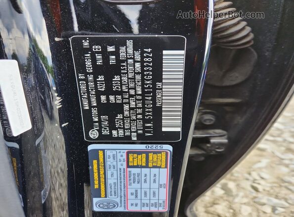 5XXGU4L15KG332824 2019 KIA OPTIMA Black 