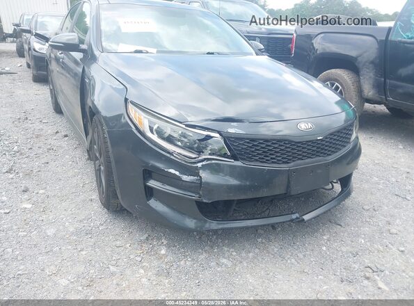 5XXGU4L31GG039575 2016 KIA OPTIMA Black Front view