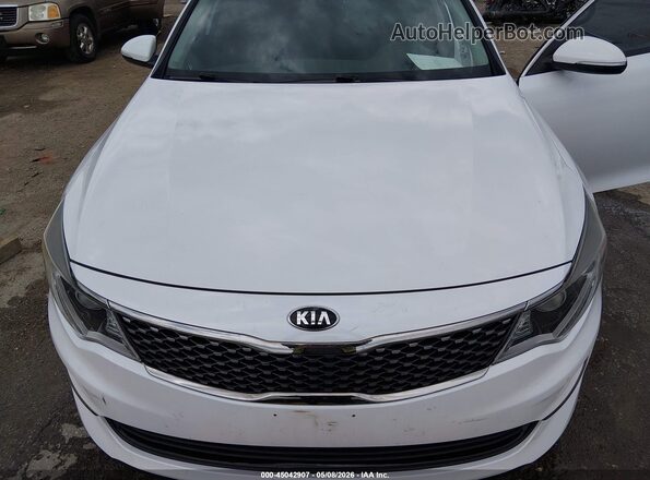 5XXGU4L39GG051912 2016 KIA OPTIMA White Widok z tyłu