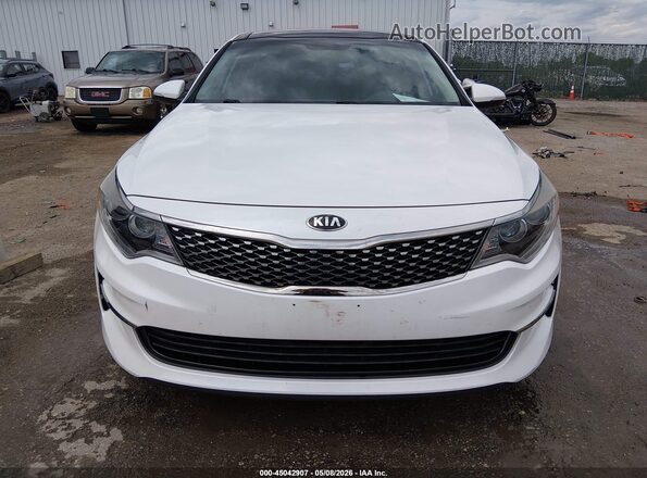 5XXGU4L39GG051912 2016 KIA OPTIMA White Widok wnętrza z tyłu