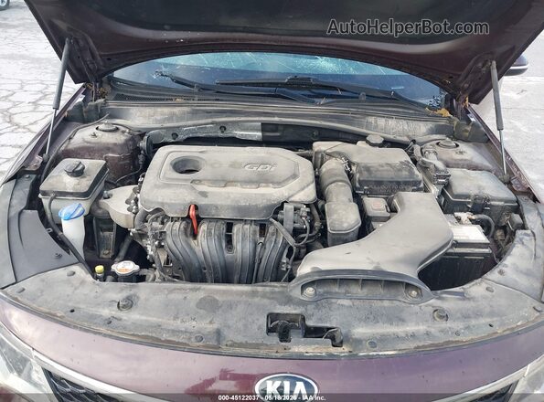 5XXGU4L39GG072291 2016 KIA OPTIMA Maroon Rear view