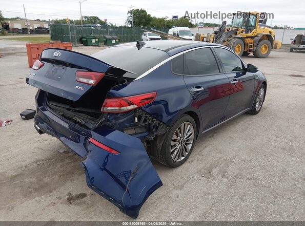 5XXGV4L23KG285377 2019 KIA OPTIMA Синий Задняя правая четверть