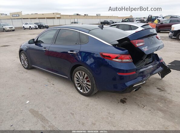 5XXGV4L23KG285377 2019 KIA OPTIMA Синий Задняя левая четверть