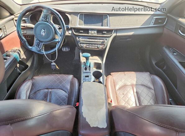 5XXGV4L26GG030374 2016 KIA OPTIMA Black წინა პანელის ხედი