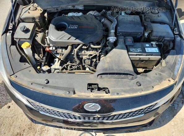 5XXGV4L26GG030374 2016 KIA OPTIMA Black უკანა სალონის ხედი