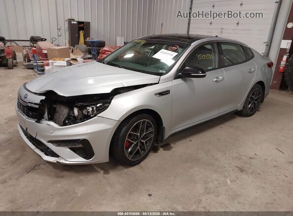 5XXGW4L23KG333988 2019 KIA OPTIMA Silver 