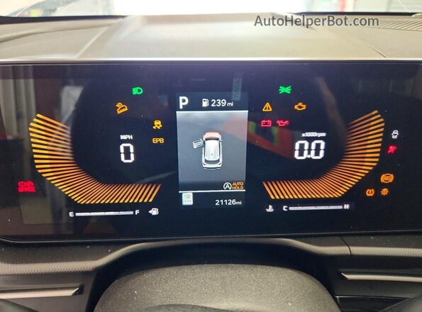 5XYK23DF7TG372968 2026 KIA SPORTAGE White Вид щитка приладів