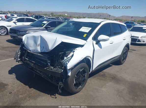 5XYK33DF0TG353563 2026 KIA SPORTAGE White წინა მარცხენა ხედი სამი მეოთხედიდან